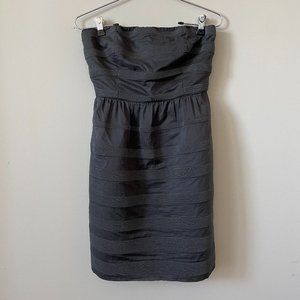 JCrew Strapless Grey Cocktail Dress